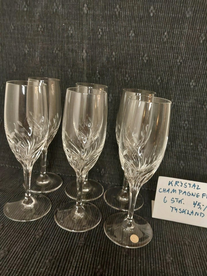 Glas, KRYSTAL CHAMPAGNEFLØJTER