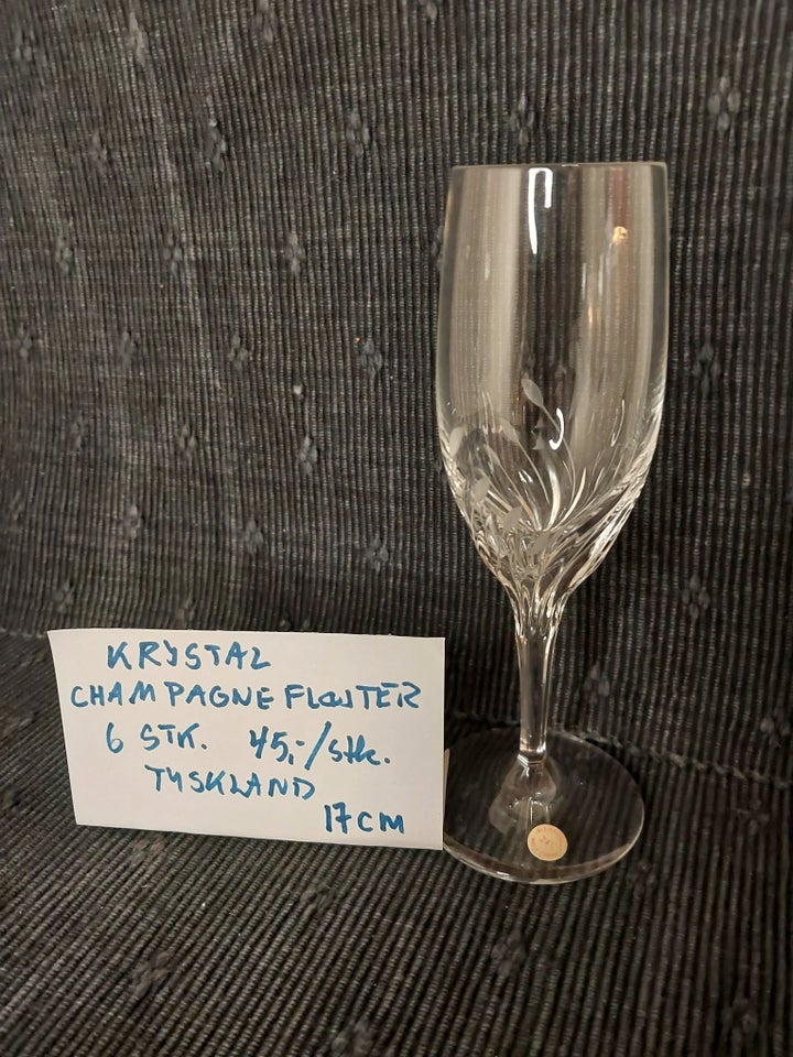 Glas, KRYSTAL CHAMPAGNEFLØJTER