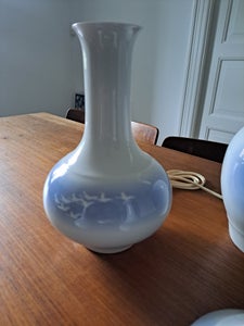 Porcelæn Lampe Svane kunst