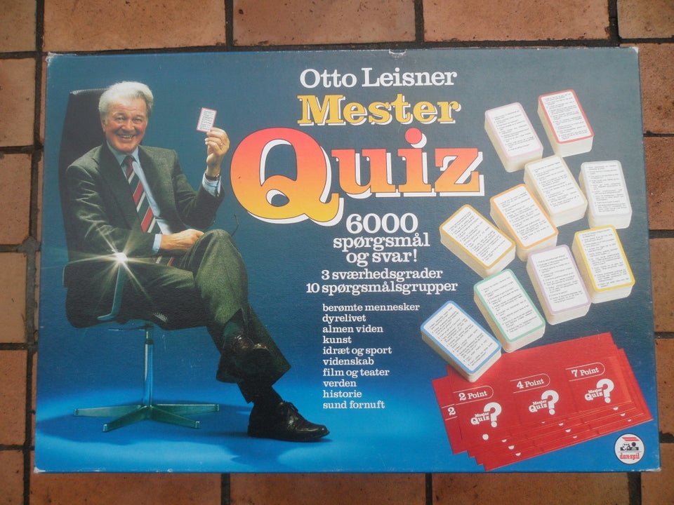 Otto Leisner Mester Quiz Brætspil,