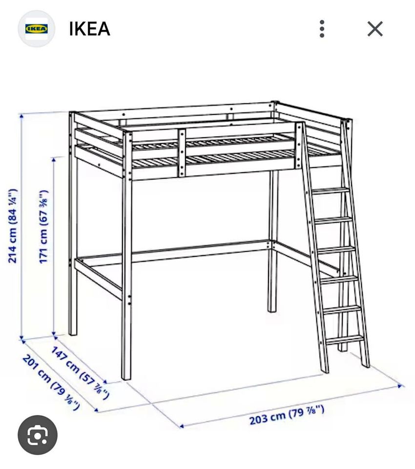 Loftsseng, Ikea - "FJELLDAL", b: