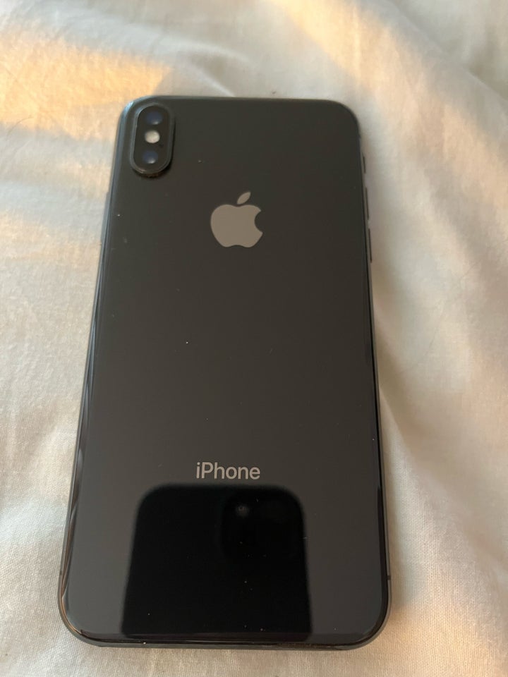 iPhone X, 256 GB, sort