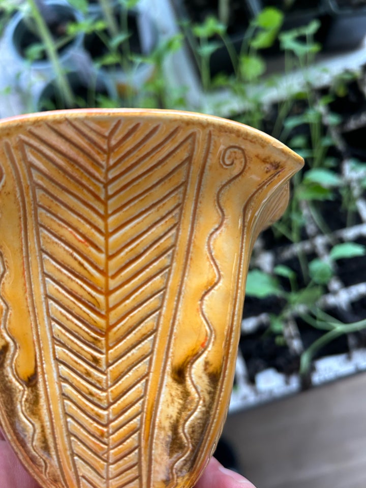 Keramik Vase uranglasur Kähler