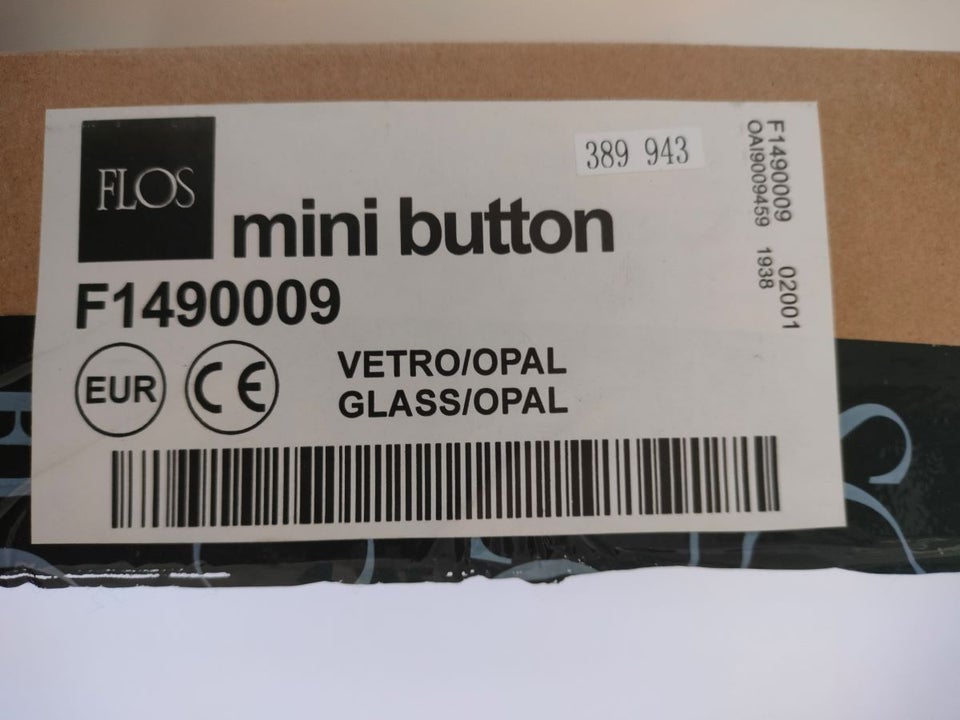 Væglampe FLOS Button mini opal