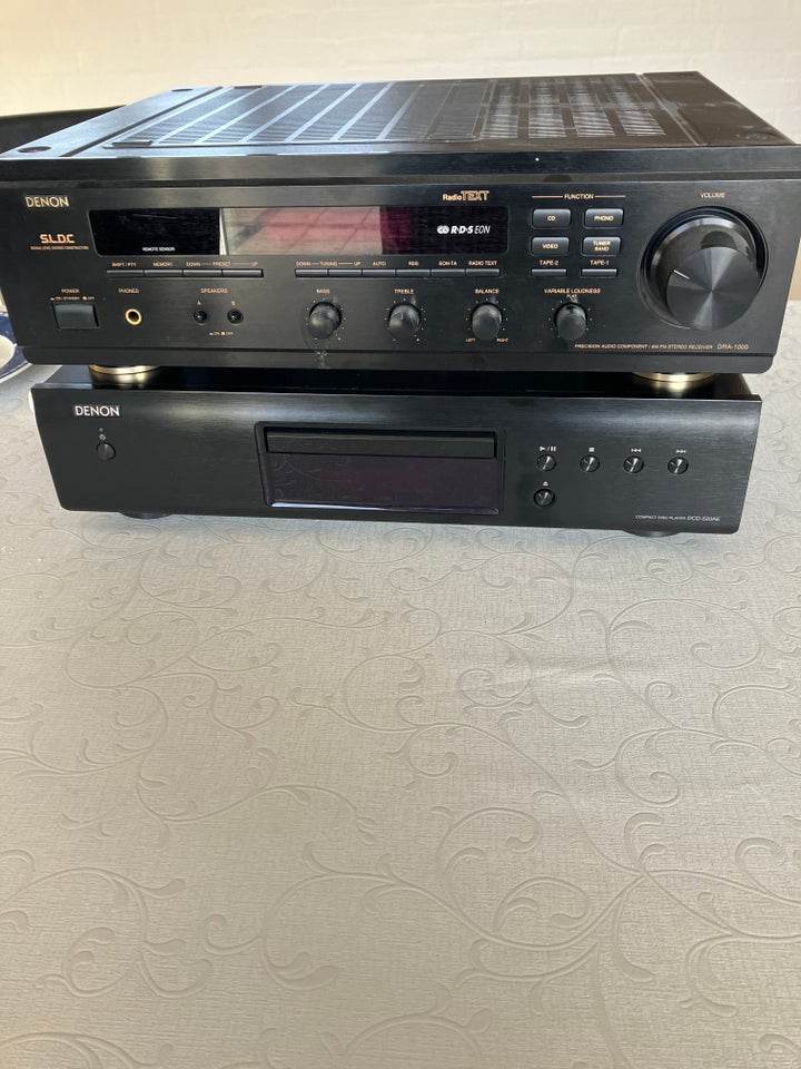 DENON Receiver og CD afspil...