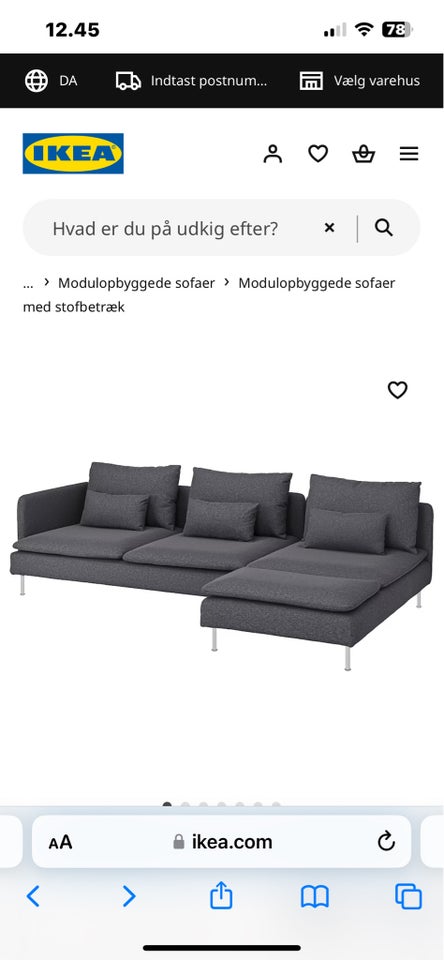 Sofa, andet materiale, 4 pers.