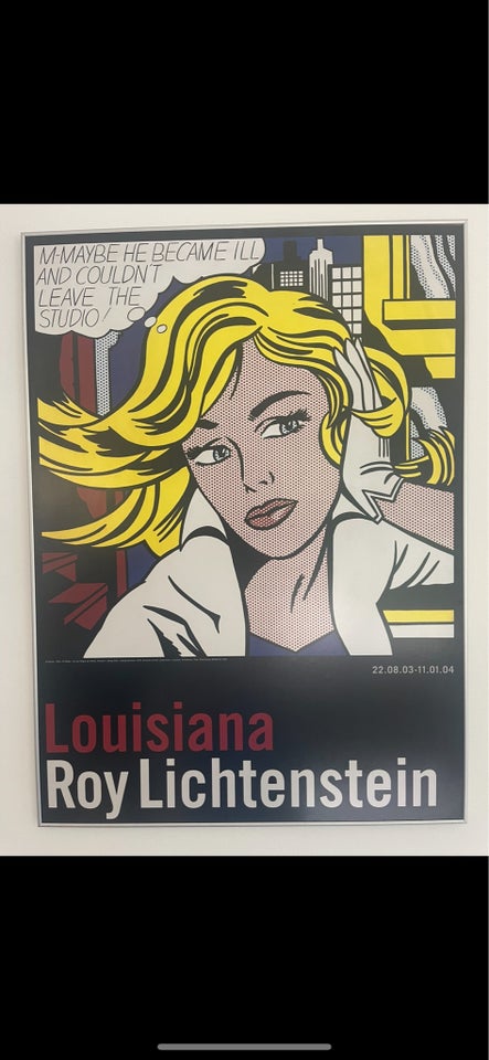 Plakat i ramme, Roy Lichtenstein,