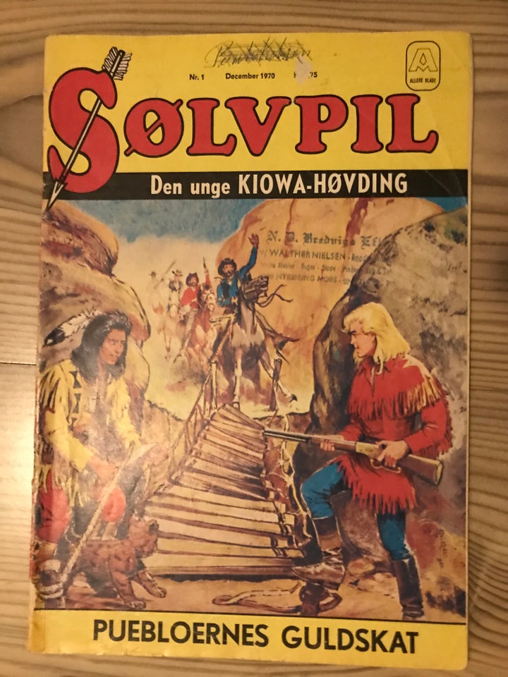 Sølvpil nr. 1 fra 1970, Tegneserie