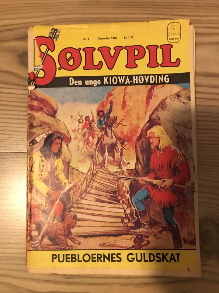 Sølvpil nr. 1 fra 1970, Tegneserie