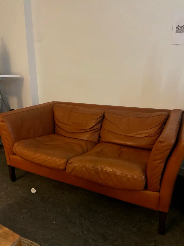 Sofa, læder, 2 pers.