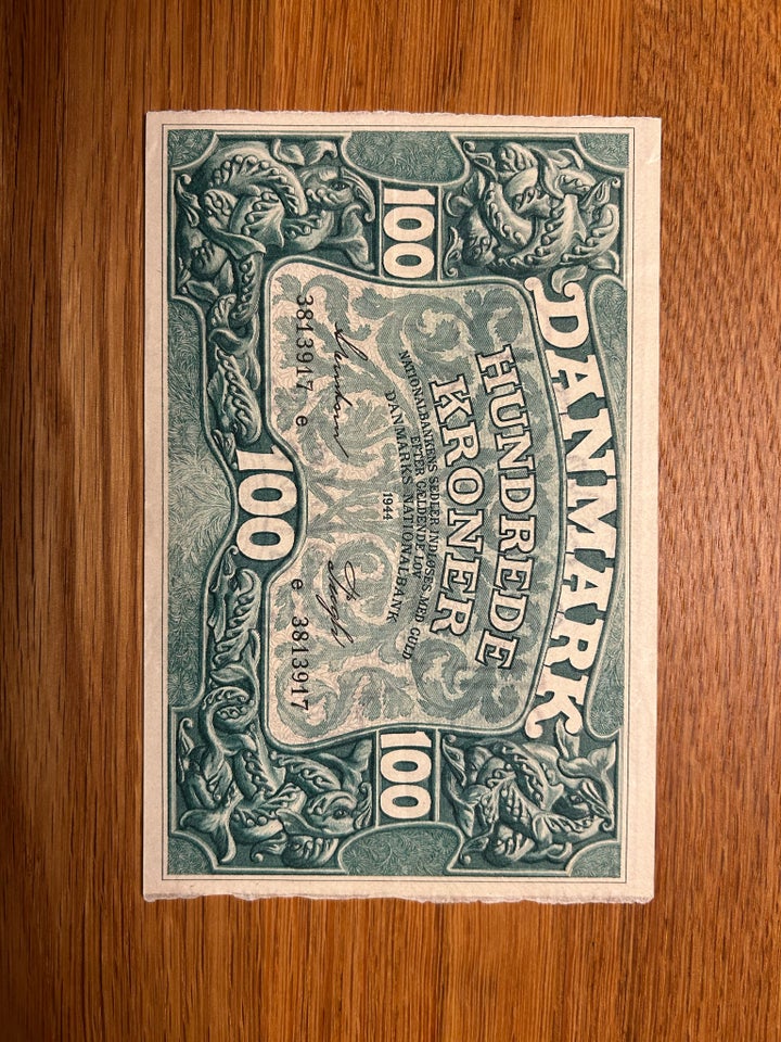 Danmark, sedler, 100