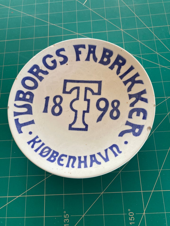 Tuborg platte Aluminia 1898