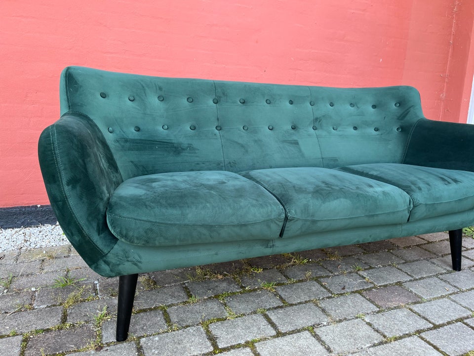 Sofa, velour, 3 pers.