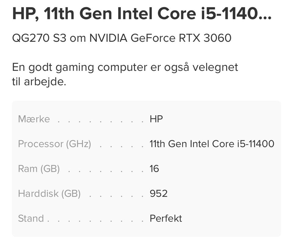 HP 11th Gen Intel Core i5-11400