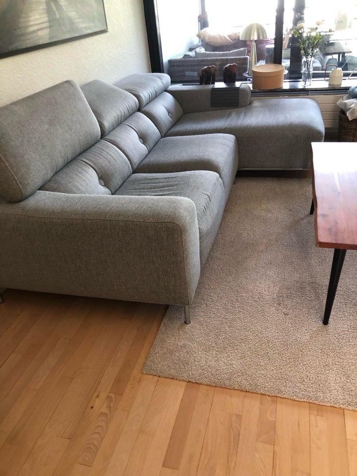 Hjørnesofa stof 4 pers