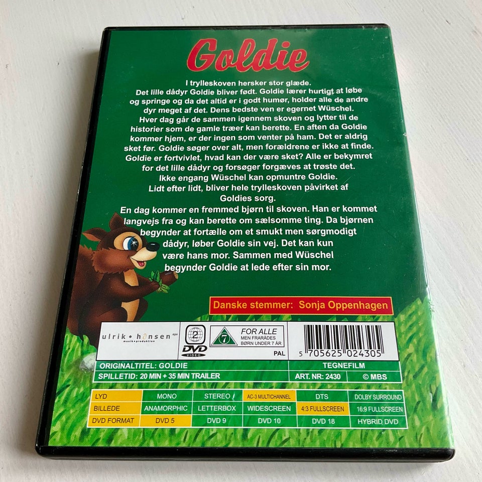 Goldie DVD tegnefilm