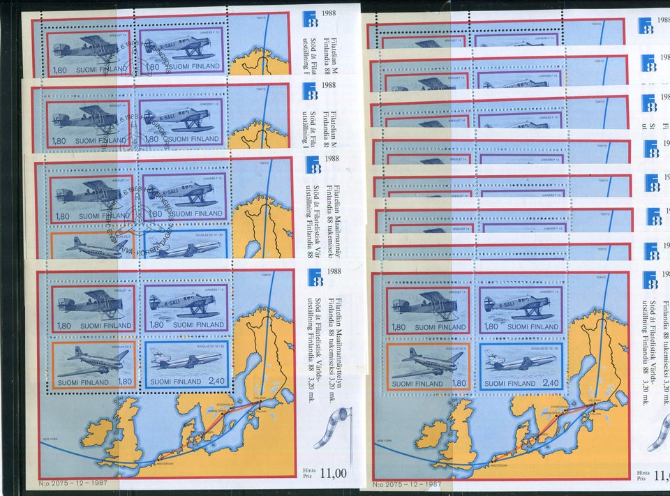 Finland, 12 miniark 1988