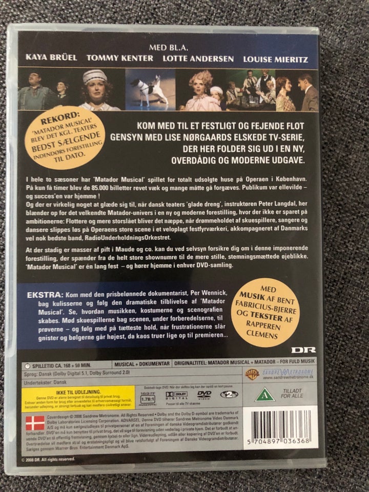 Matador musical, DVD, andet