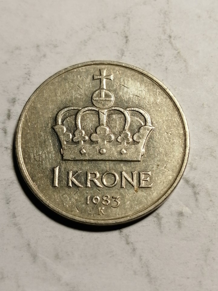 Skandinavien, mønter, 1 krone