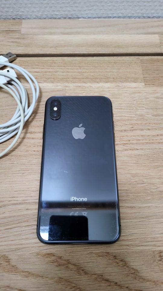 iPhone X, 64 GB, sort