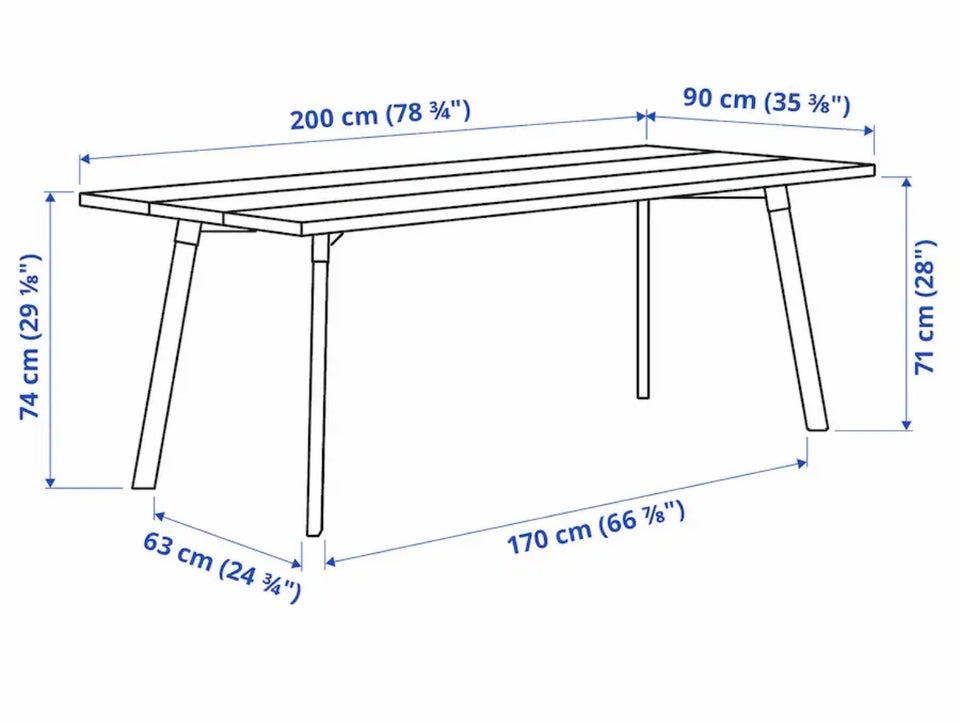 Spisebord, Ask, IKEA