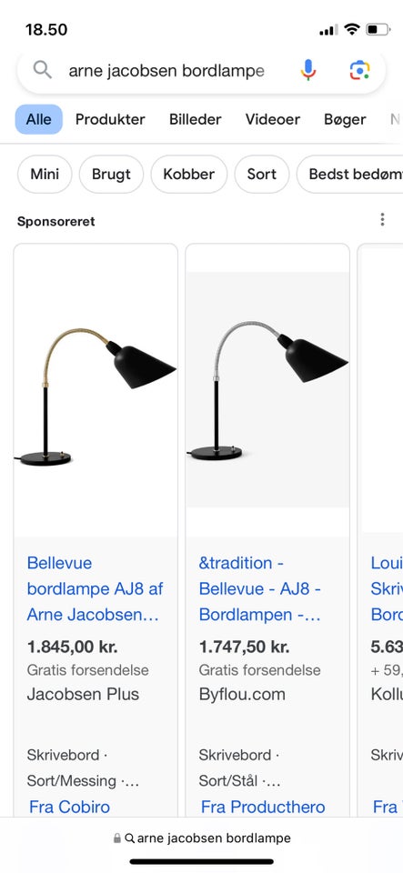 Arne Jacobsen Bordlampe Lampe | Its koral