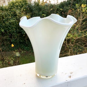 Glas Hvid tulipanvase