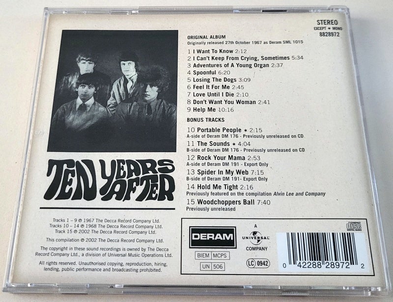 Ten Years After: 1st album, rock