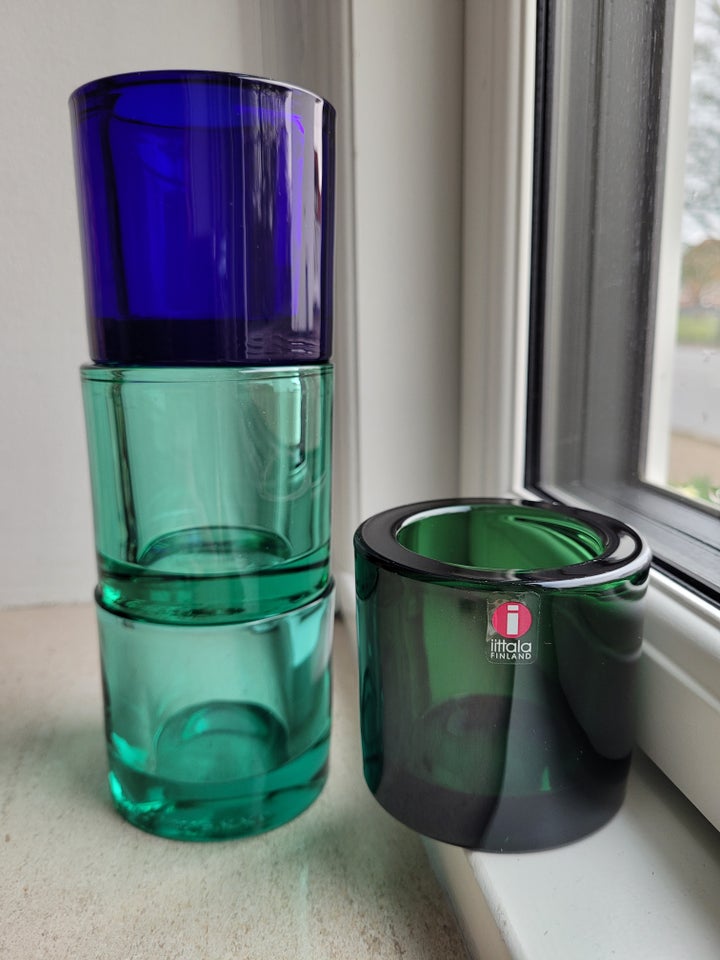 Glas Lysestage Fyrfad Iittala