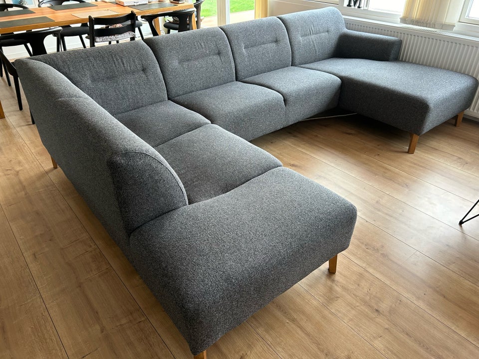 U-sofa, stof, 4 pers.