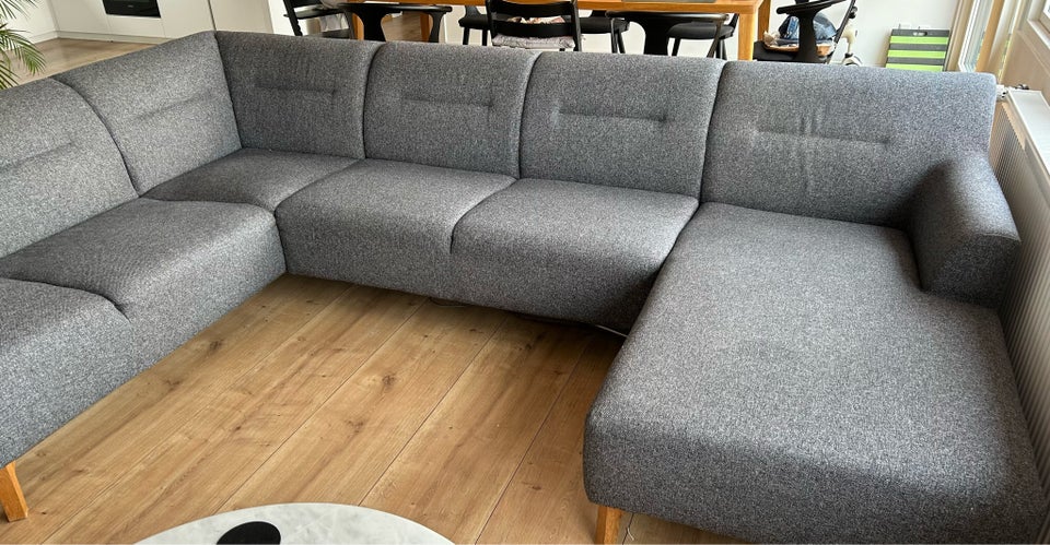 U-sofa, stof, 4 pers.