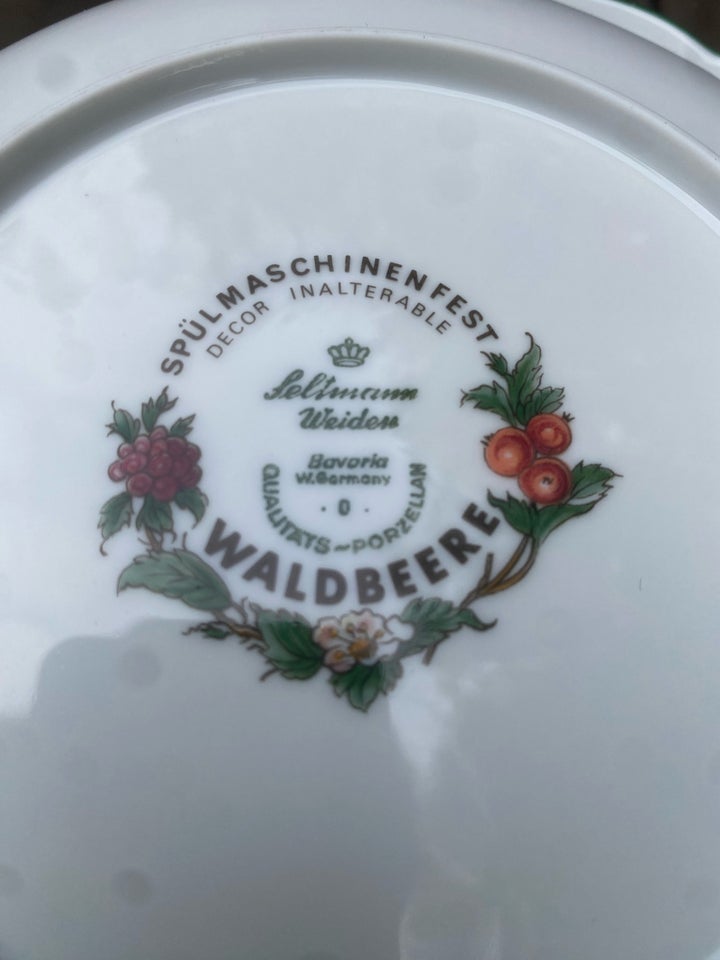 Porcelæn, Kaffestel, Waldbeere