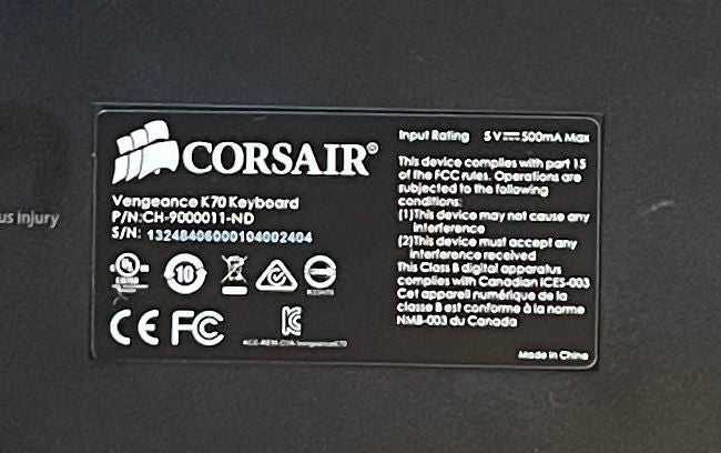 Tastatur Corsair Venegance K70