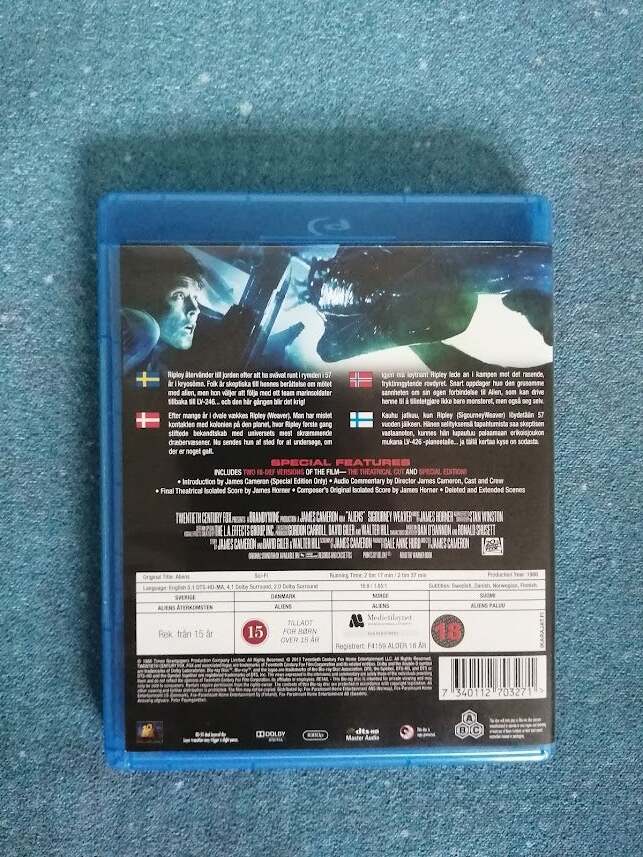 Aliens, Blu-ray, action