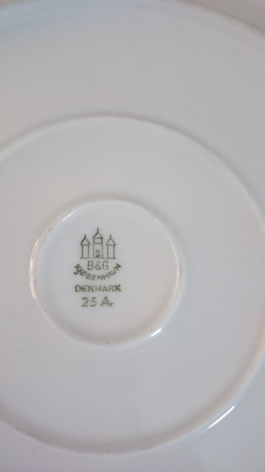 Porcelæn, tallerken, bing og