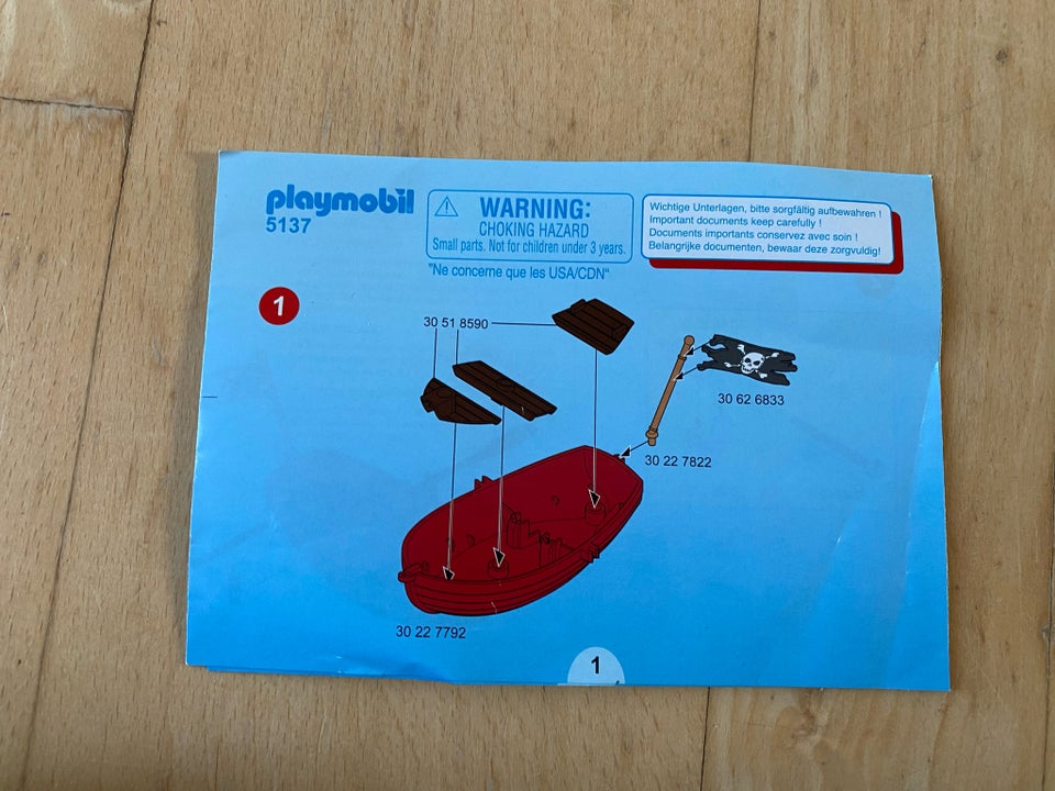 Playmobil, Piratbåd med haj,