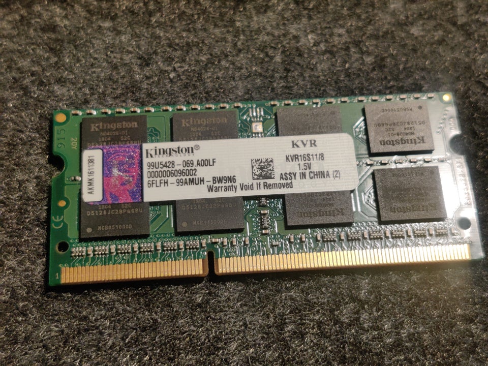 Kingston, 8GB, DDR3 SDRAM