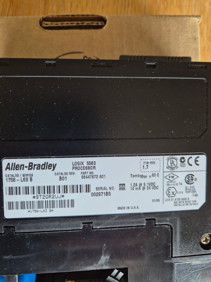 PLC, ALLEN- BRADLY PLC 1756-L63B