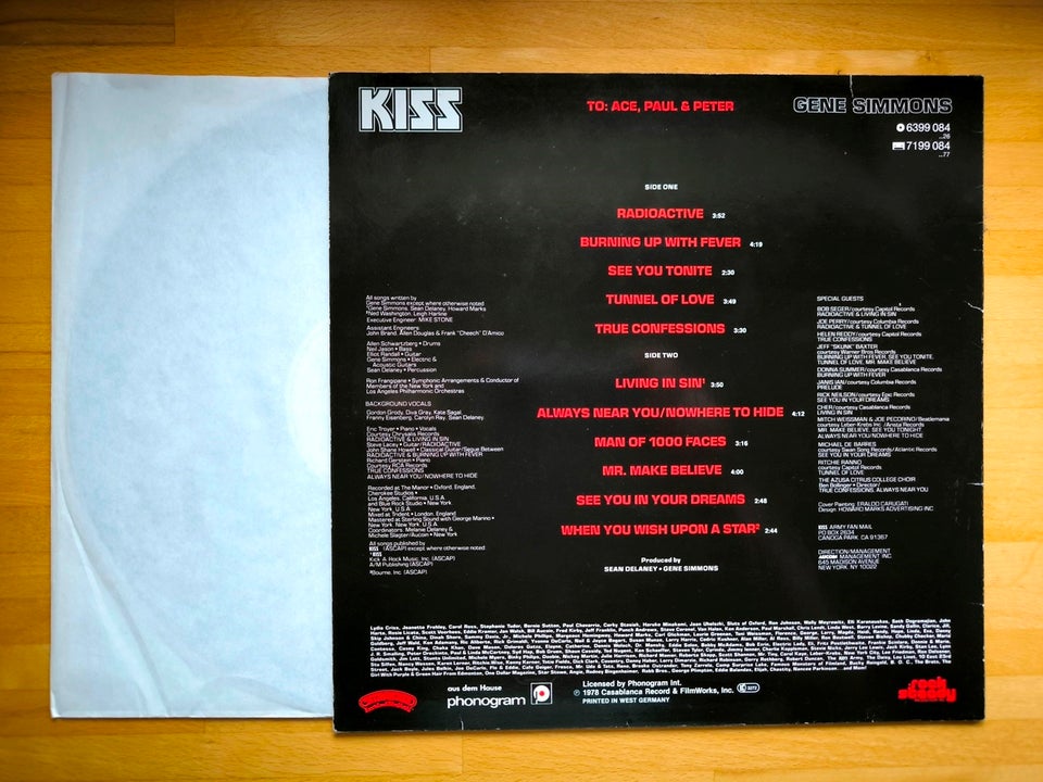 LP, Kiss, Gene Simmons