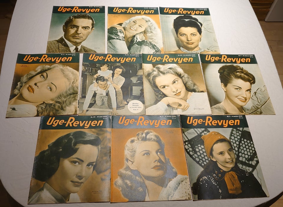 10stk Uge-Revyen fra 1949 Blad