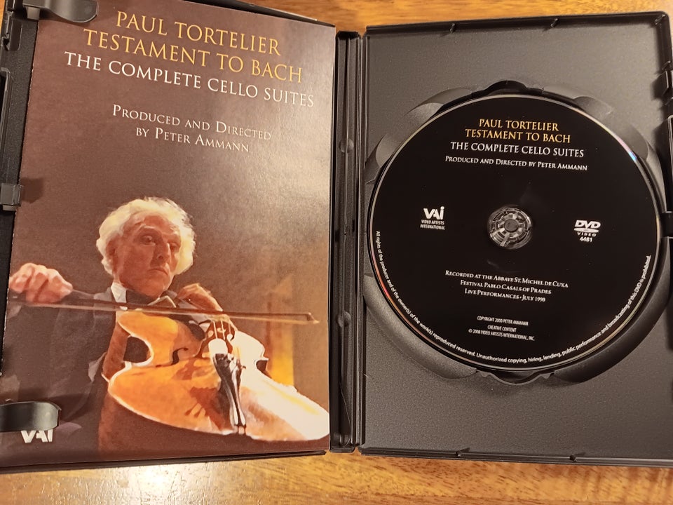 Paul Tortelier. Testament to Bach,