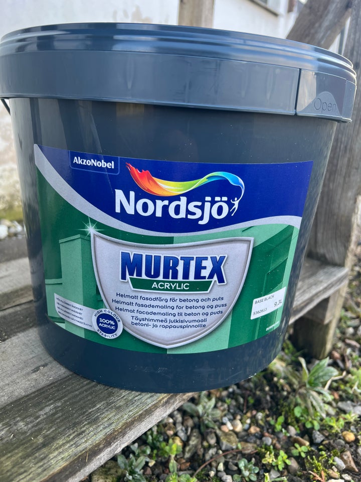 Nordsjö maling sort 9,3 L, Nordsjö,