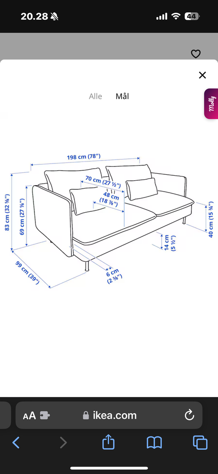 Sofa, Ikea