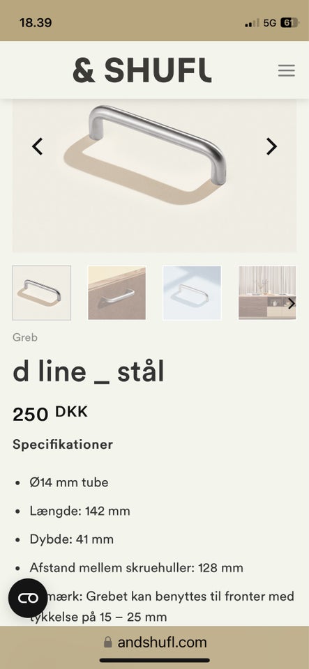 Andet skab D line