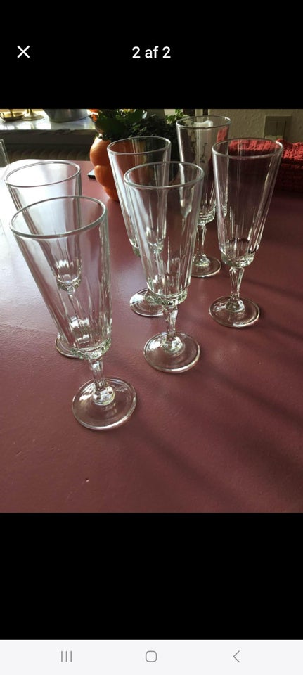 Glas, Retro champagneglas