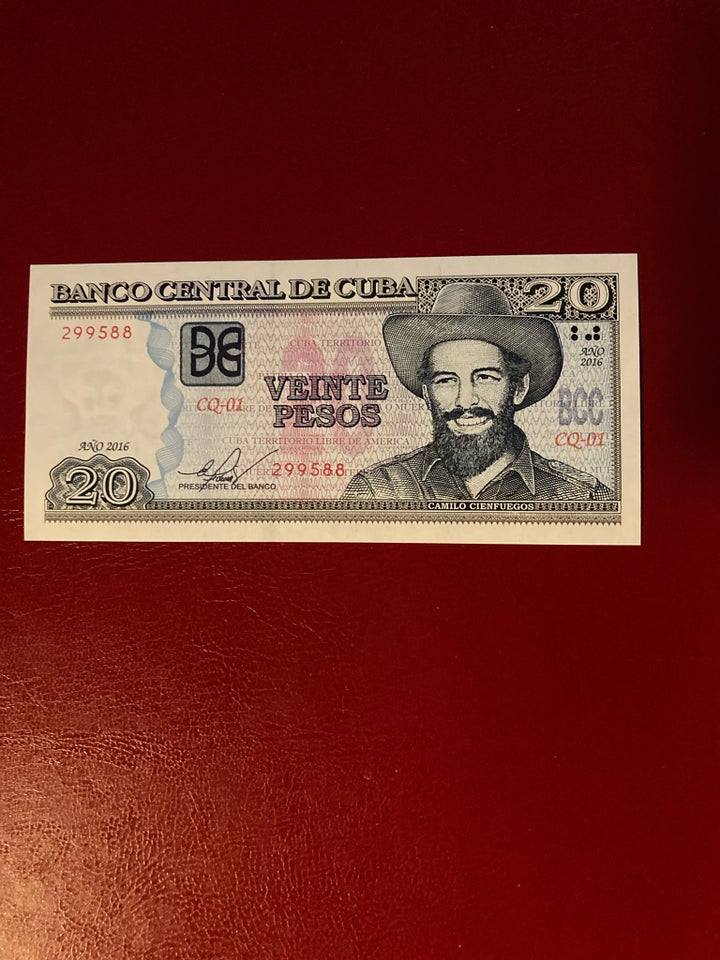 Amerika, sedler, Cuba 20 Pesos