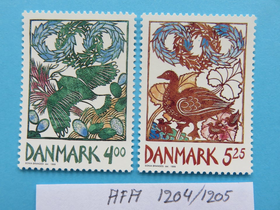 Danmark, postfrisk, AFA 1204/05