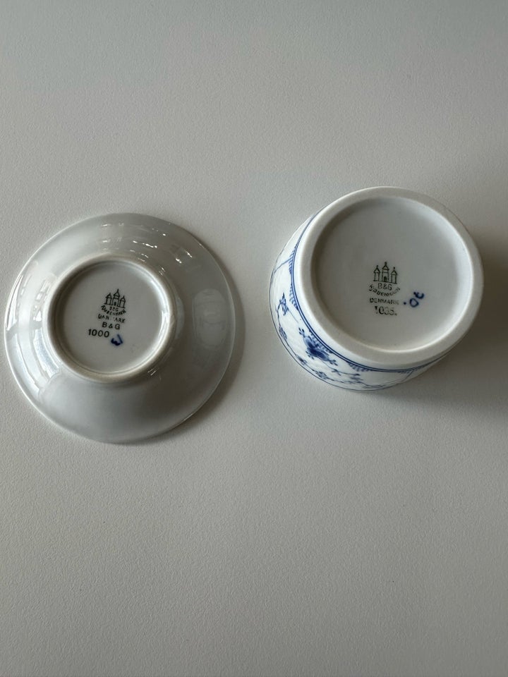 Porcelæn Blåmalet / musselmalet