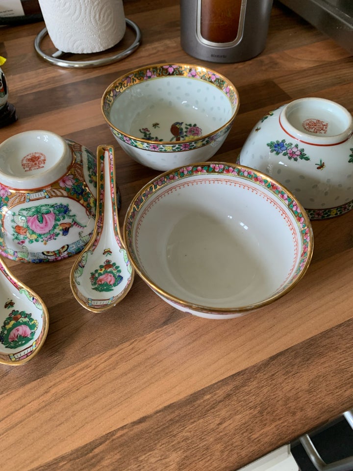 Porcelæn Kinesiske suppeskåle