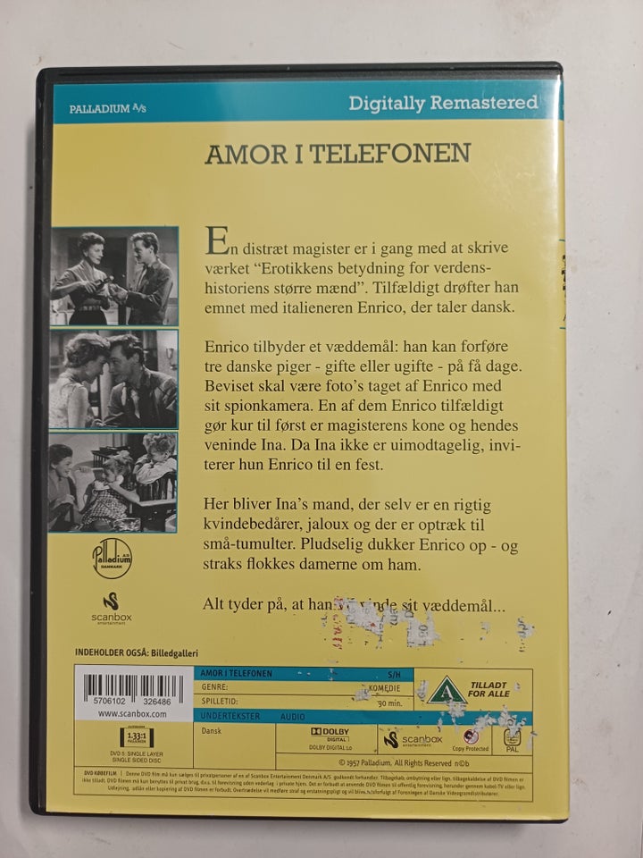 Amor i Telefonen DVD familiefilm